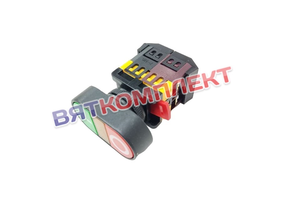 Кнопка управления 3SA12-22E-11BSWD (ПУСК-СТОП) NO-NC 10.0A/600V (РРВВ) МОК-400